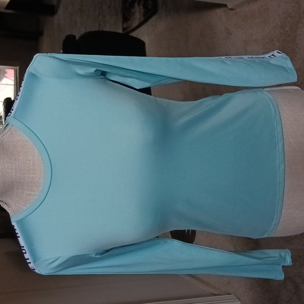 ATHLETIC WORKS GIRL'S TOP GREEN SIZE MEDIUM 7/8